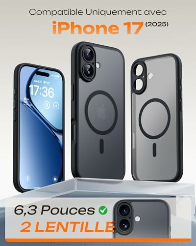 Coque Magnétique TOCOL pour iPhone 17