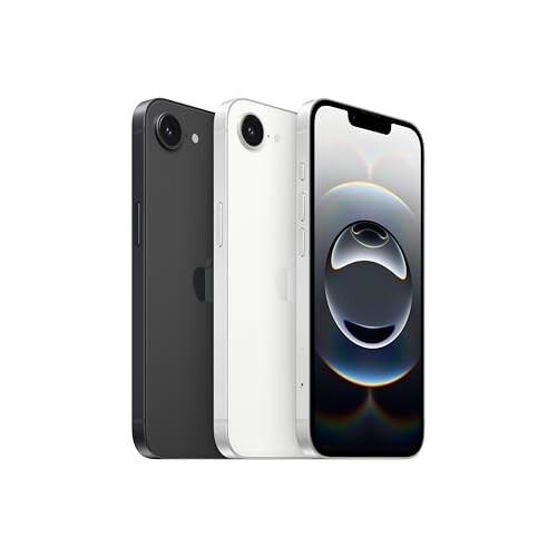 Deux modèles d'iPhone affichés de côté et de face.